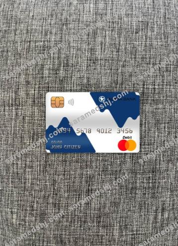 Cyprus Alpha bank master debit card photolook front